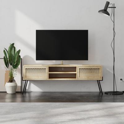 The Range Naive Modern TV Stand Multimedia Centre TV Unit With Storage Cabinet - Oak