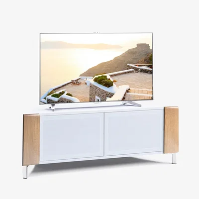 The Range Corvus TV Cabinet Corner Unit White - Oak White
