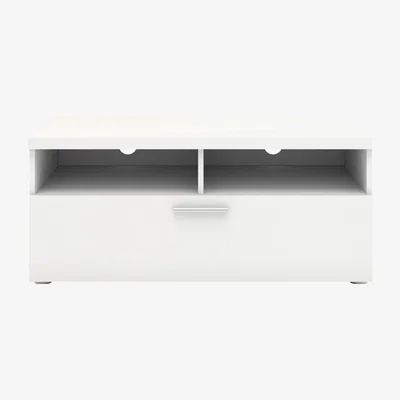 The Range Matera TV Unit One Drawer Two Shelves  - White
