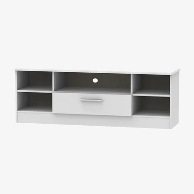 The Range Knightsbridge Wide open TV unit - Grey Matt