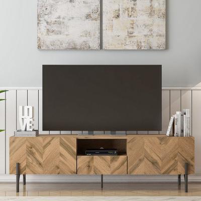 The Range LV37 Walton Oak TV Cabinet - Natural