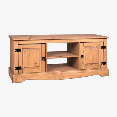 The Range Corona 2 Door 1 Shelf Flat Screen TV Unit - Pine - Pine