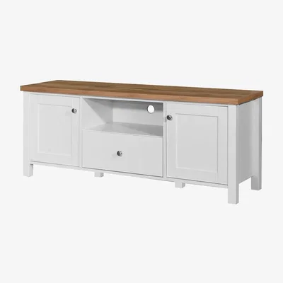 The Range Astbury TV Cabinet With Two Doors And One Drawer - White