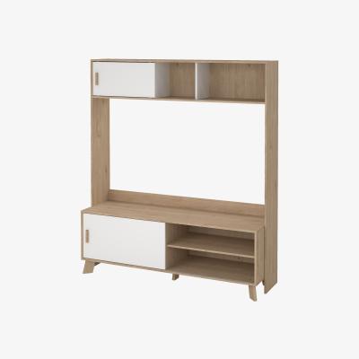 The Range Ikast TV Wall Unit - Jackson Hickory Oak and White