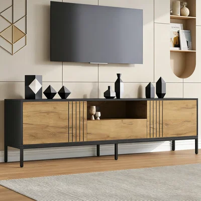 The Range TV console with 2 cabinets and 1 drawer - Neutral