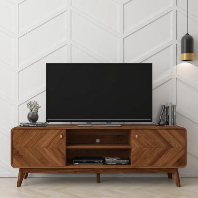 The Range LV44 Columbian Walnut TV Cabinet - Brown