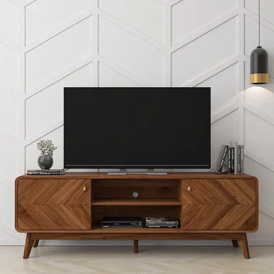 The Range LV44 Columbian Walnut TV Cabinet - Brown