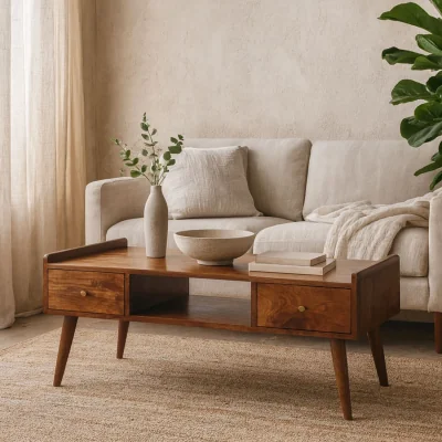 The Range Volterra Chestnut Mango Wood TV Unit - Brown