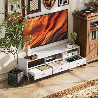 The Range HOMCOM TV Unit TV Cabinet for up to 75 Inch with Drawers - White