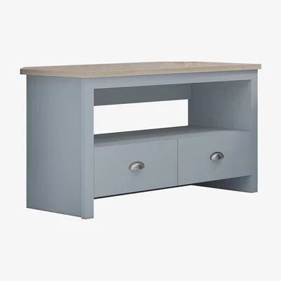 The Range Traditional Grey Corner TV Unit - Grey