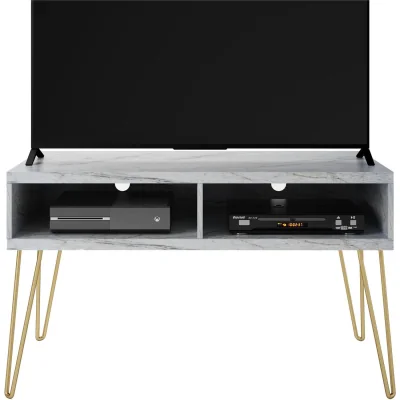 The Range Novogratz Athena TV-Stand White Marble Look - White
