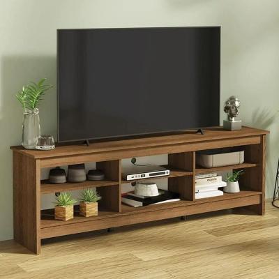 The Range 180cm Console TV Stand Entertainment Center with 6 Shelves 65 to 75 inch - Brown