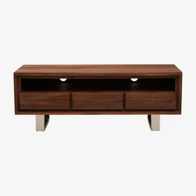 The Range Simla Acacia Wood Media Unit - Brown