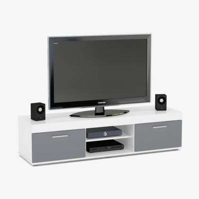 The Range Edgeware TV Unit - White & Grey / 2