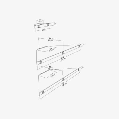 The Range Mensi Corner TV Unit TV Stand for TVs up to 47" - Screwless Design - Sapphire Oak Pattern