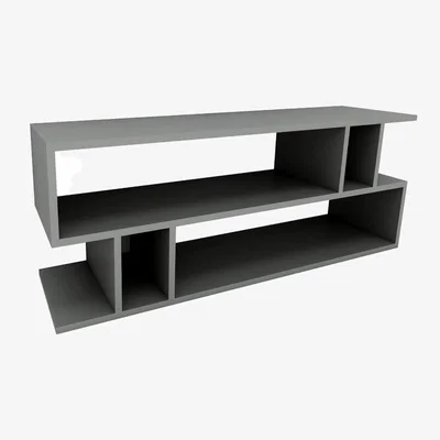 The Range TV Stand with Storage Shelves for TVs up to 50 inches Twisty - Anthracite