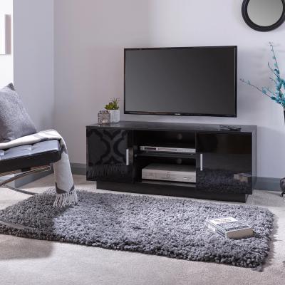 The Range Lima High Gloss TV Unit - Black