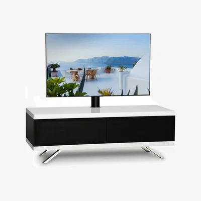 The Range Tucana 1200 TV Cabinet - White / TV Cabinet with Mounting Arm