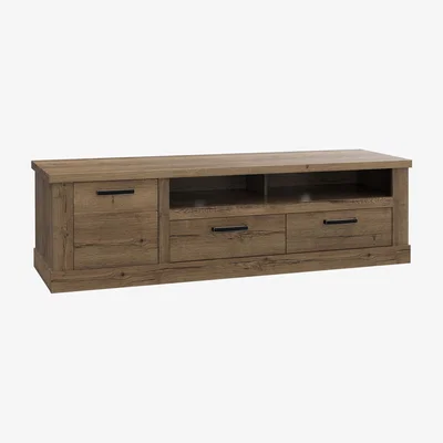The Range Corona 2-Drawer TV Unit - Tabak Oak
