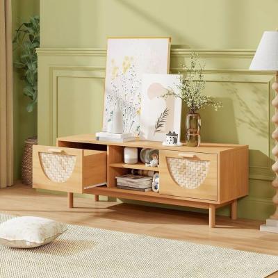 The Range 120cm Retro TV Stand with Doors for 55'' TV - Natural