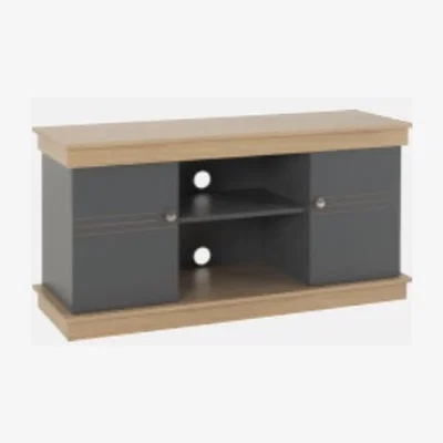 The Range Montreal TV Unit - Grey Oak Effect - Grey