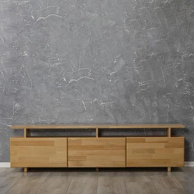 The Range Magnus Solid Wood TV Stand and Media Console - Natural