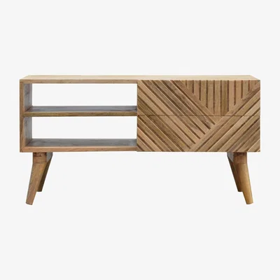 The Range Line Carving Media Unit With Open Slot - Orange