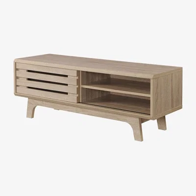 The Range Essentials TV Cabinet With Sliding Door - Sonoma Oak