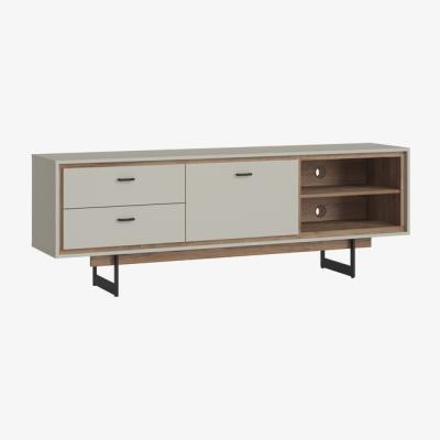 The Range Rivero 1-Door 2-Drawer TV Unit - Oak & Grey