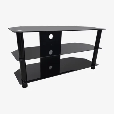 The Range Essentials TV Stand 3-Shelf - Black
