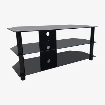 The Range Essentials TV Stand 1200 3 Shelf - Black