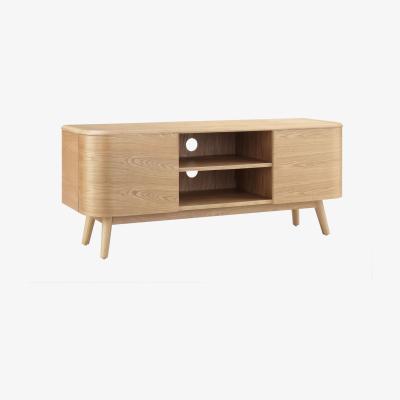 The Range 2-Door TV Stand with Open Shelf - Oak