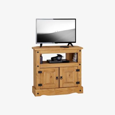 The Range Corona Corner TV Stand - Waxed Pine