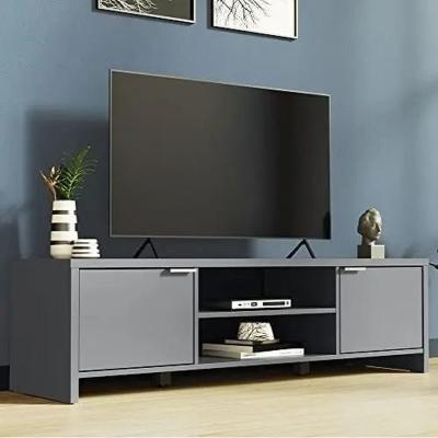 The Range 145cm TV Stand with Cabinet Storage and Open Shelves for 55 to 65inch TVs - Grey