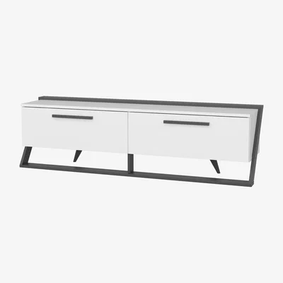 The Range Astrid Modern TV Unit TV Stand for TVs up to 65" - White&Anthracite