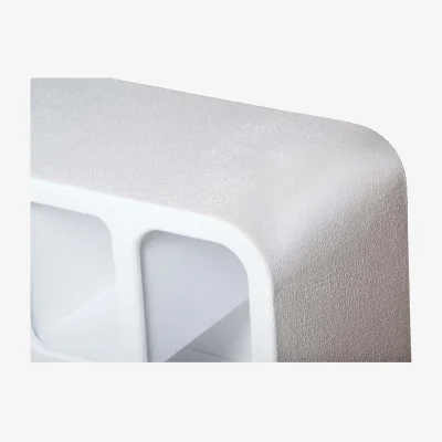 The Range Wyld Haus Large White Sculptural TV Unit 1600 mm - Brown