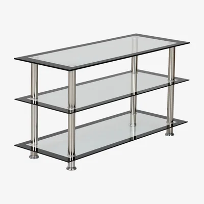 The Range Harlequin TV Unit - Black and chrome