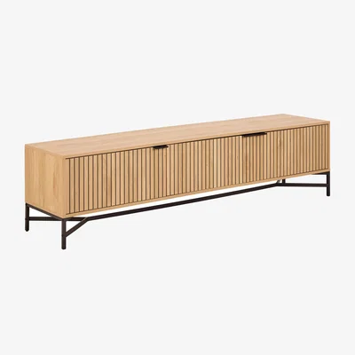 The Range Jaipur Wide TV Unit - Oak