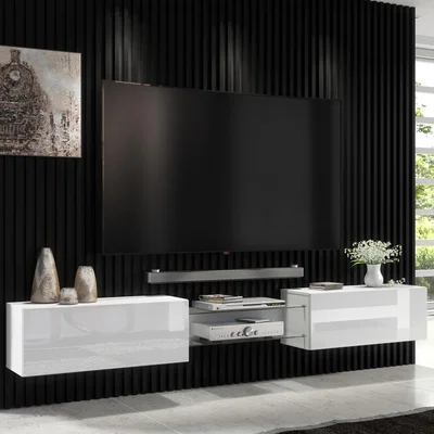The Range Art 02 TV Stand - White LED
