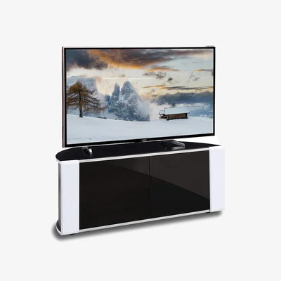 The Range Sirius 850 TV Cabinet for up to 40" TVs - Black White