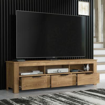 The Range Prestigio 02 TV Stand - Dark Oak Effect