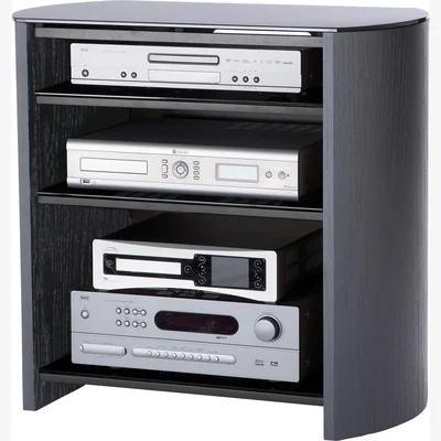 The Range Alphason Finewoods 4 Shelf 750mm TV Stand  - Black