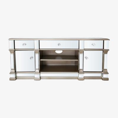 The Range Mirrored Medium 2 Door 3 Drawer TV Entertainment Unit - Champagne