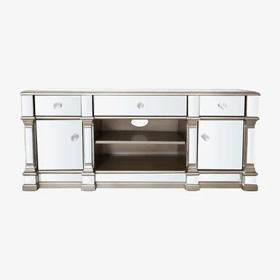 The Range Mirrored Medium 2 Door 3 Drawer TV Entertainment Unit - Champagne