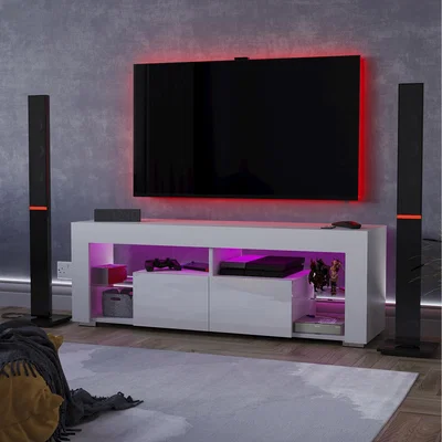 The Range Luna 2 Drawer LED TV Unit - White