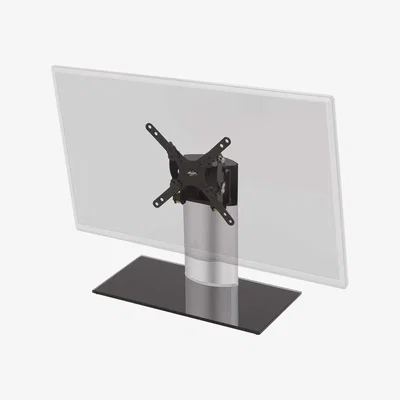 The Range Tilt and Turn Table TV Stand - Silver