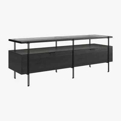 The Range Wainwright TV-Stand in Black / Oak