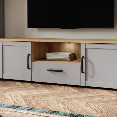The Range Bohol TV Unit Inc. LED Light - Riviera Oak & Grey Oak