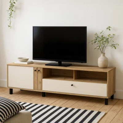 The Range Oslo Industrial TV Unit and - Natural