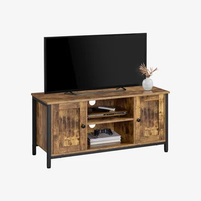 The Range Industrial Style TV Stand with Storage - Rustic Brown